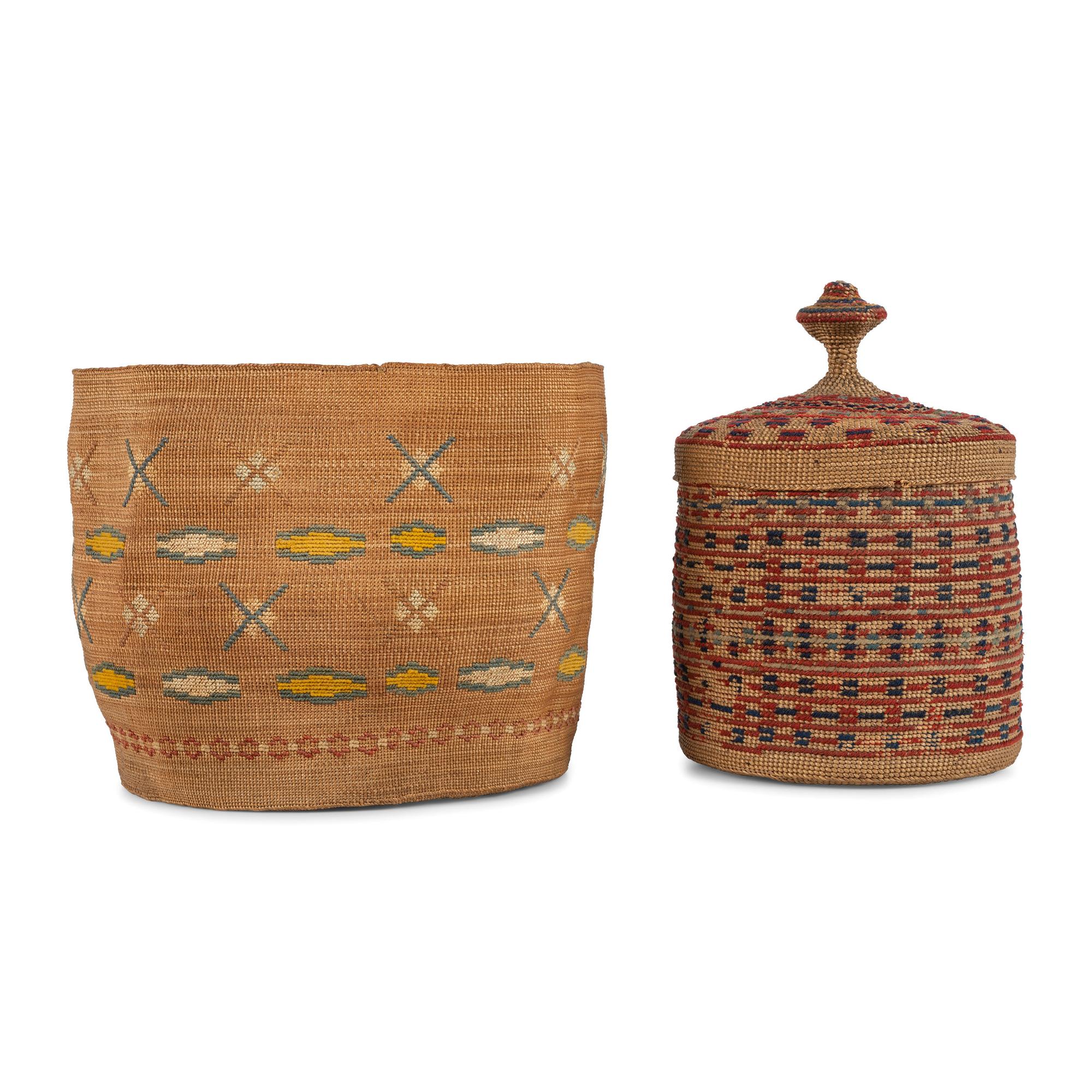 Attu Falsely Embroidered Baskets