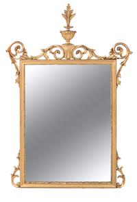 An Italian Giltwood Mirror Height 46 1/2 x width 32 inches. — FIRST HALF 20TH CENTURY