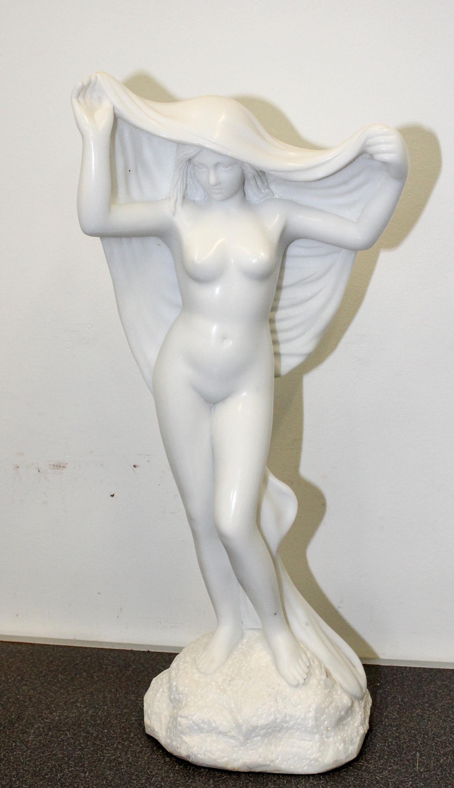 A Chinese Style Marble Figure Height 24 1/4 inches. — AFTER LOUIS-ERNEST BARRIAS, LATE 20TH CENTURY