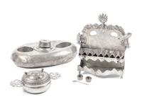A Collection of Eight Pewter Articles