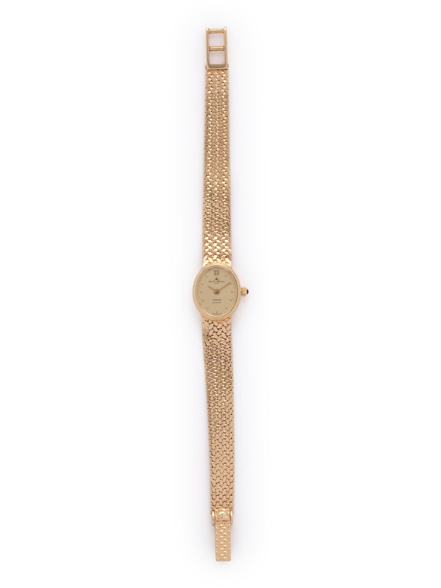 BAUME & MERCIER, TIFFANY & CO., 14K YELLOW GOLD WRISTWATCH