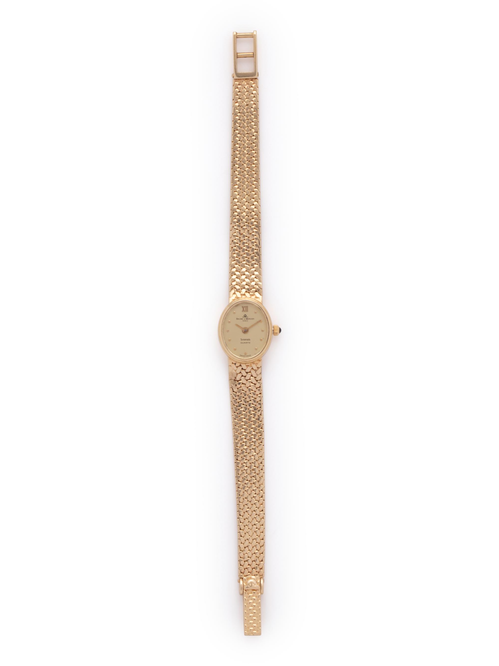 BAUME & MERCIER, TIFFANY & CO., 14K YELLOW GOLD WRISTWATCH