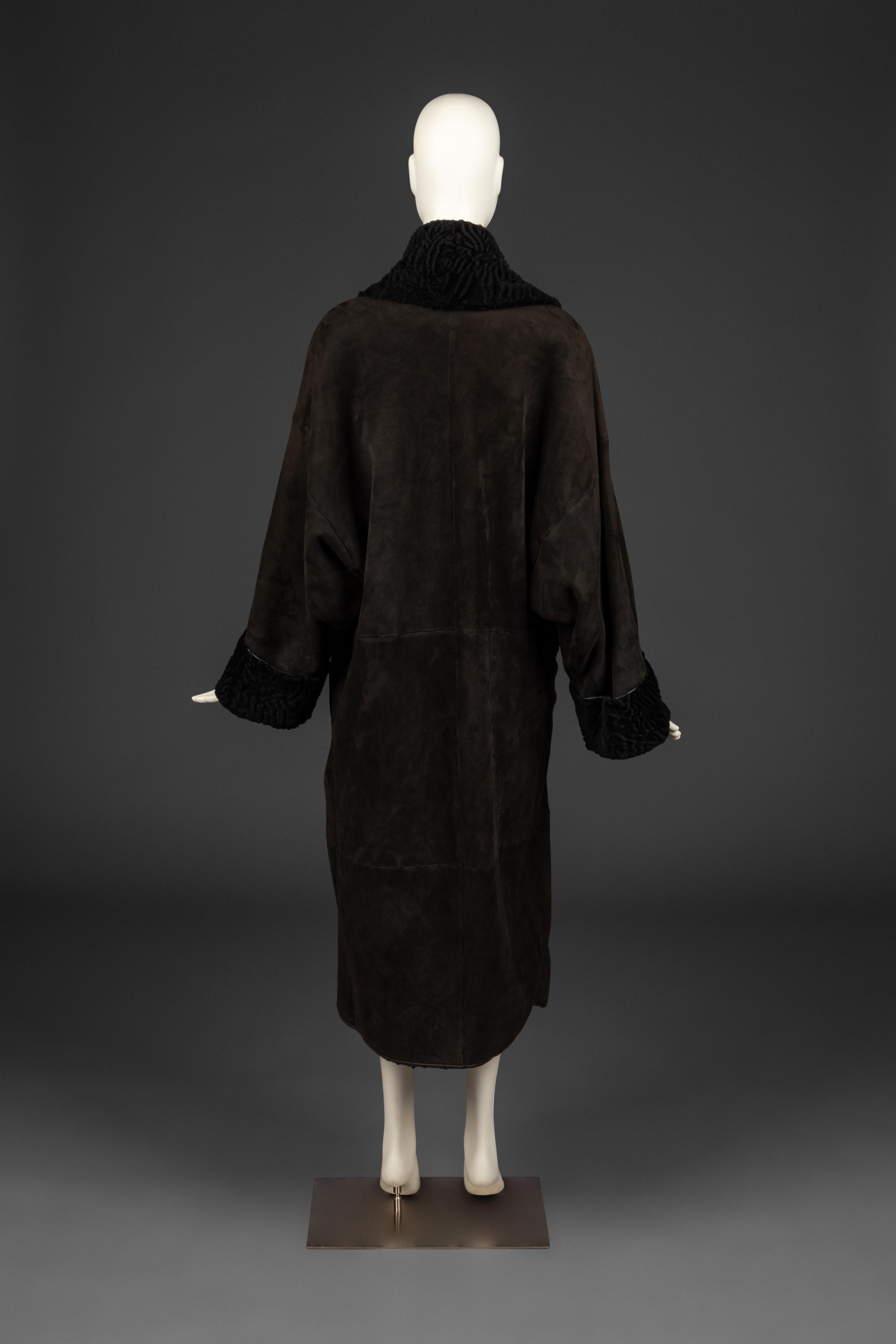 Gianni Versace Shearling Coat, 1980s