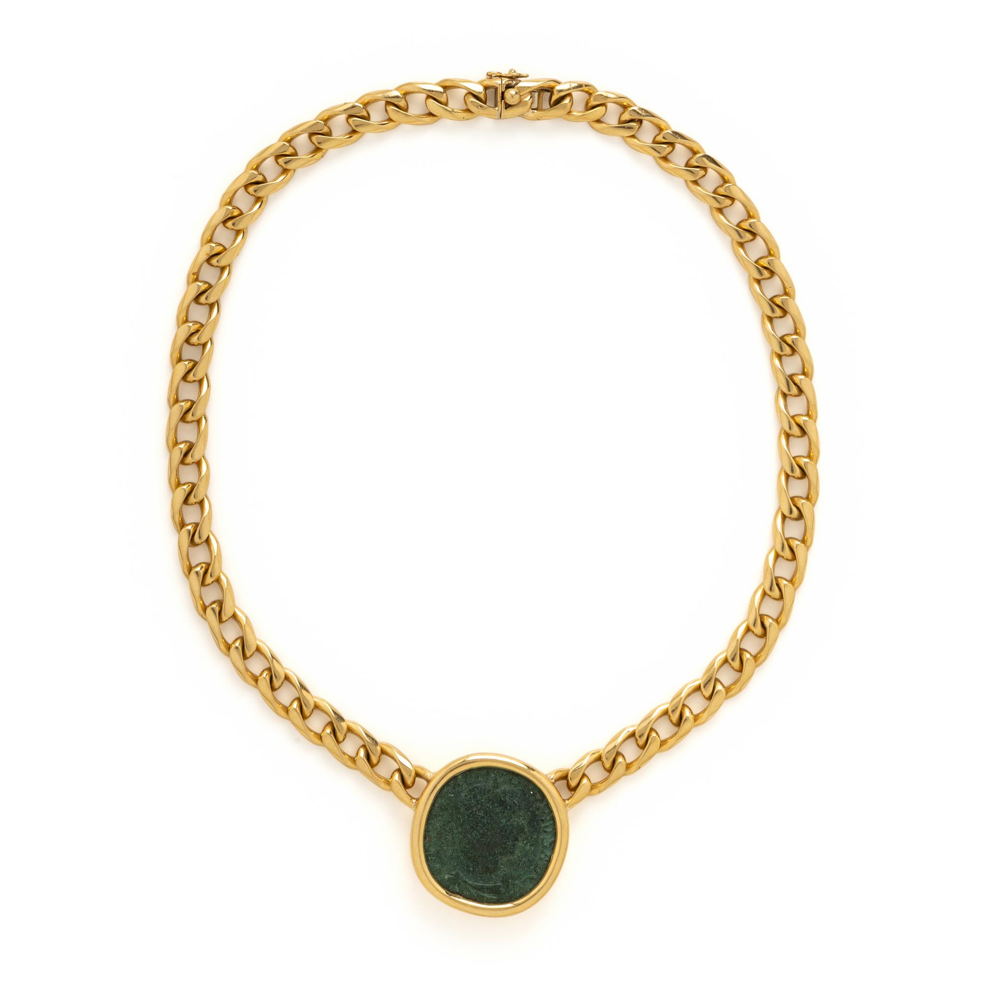 Bulgari, 'Monete', Yellow Gold and Ancient Coin Necklace