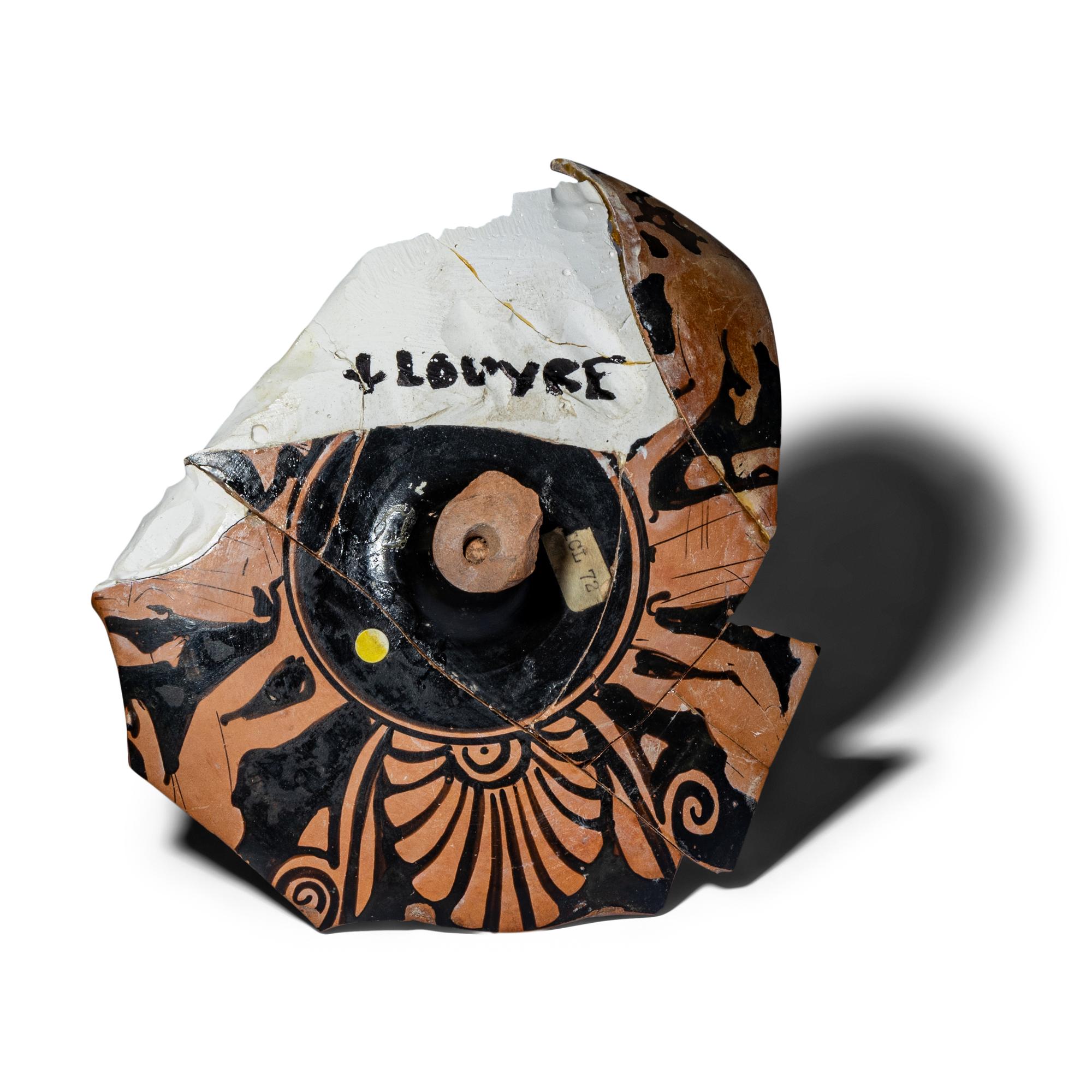 An Attic Red-Figured Penthesilean Cup Fragment with a Warrior