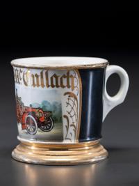 An Open Touring Car Porcelain Shaving Mug