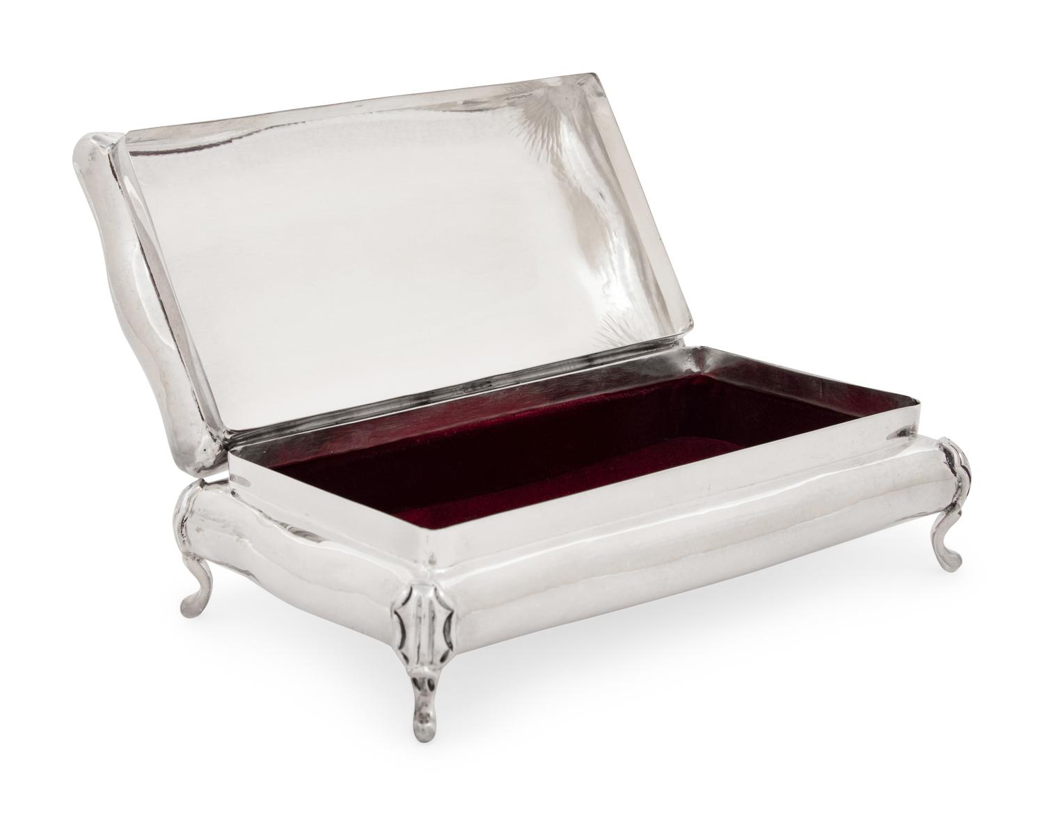 A Buccellati Silver Table Casket