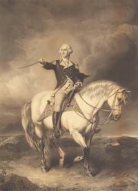 William Holl, The Younger (English, 1807-1871), After John Faed (English, 1819-1902), An Engraving: Washington Receiving a Salute on the Field of Trenton