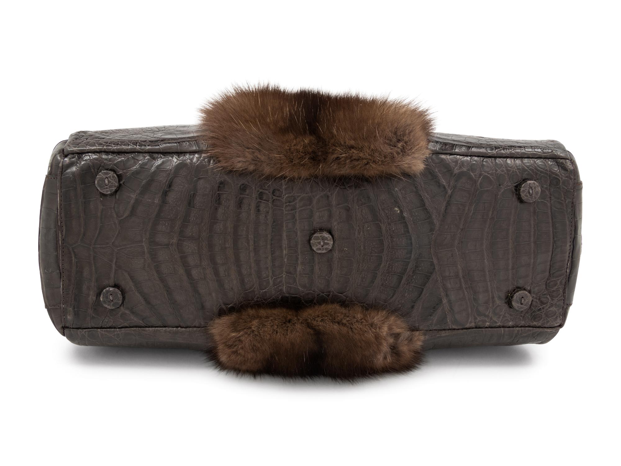 Nancy Gonzalez Sable and Crocodile Bag, 2000s — Retails now at Neiman Marcus for $3,060.00