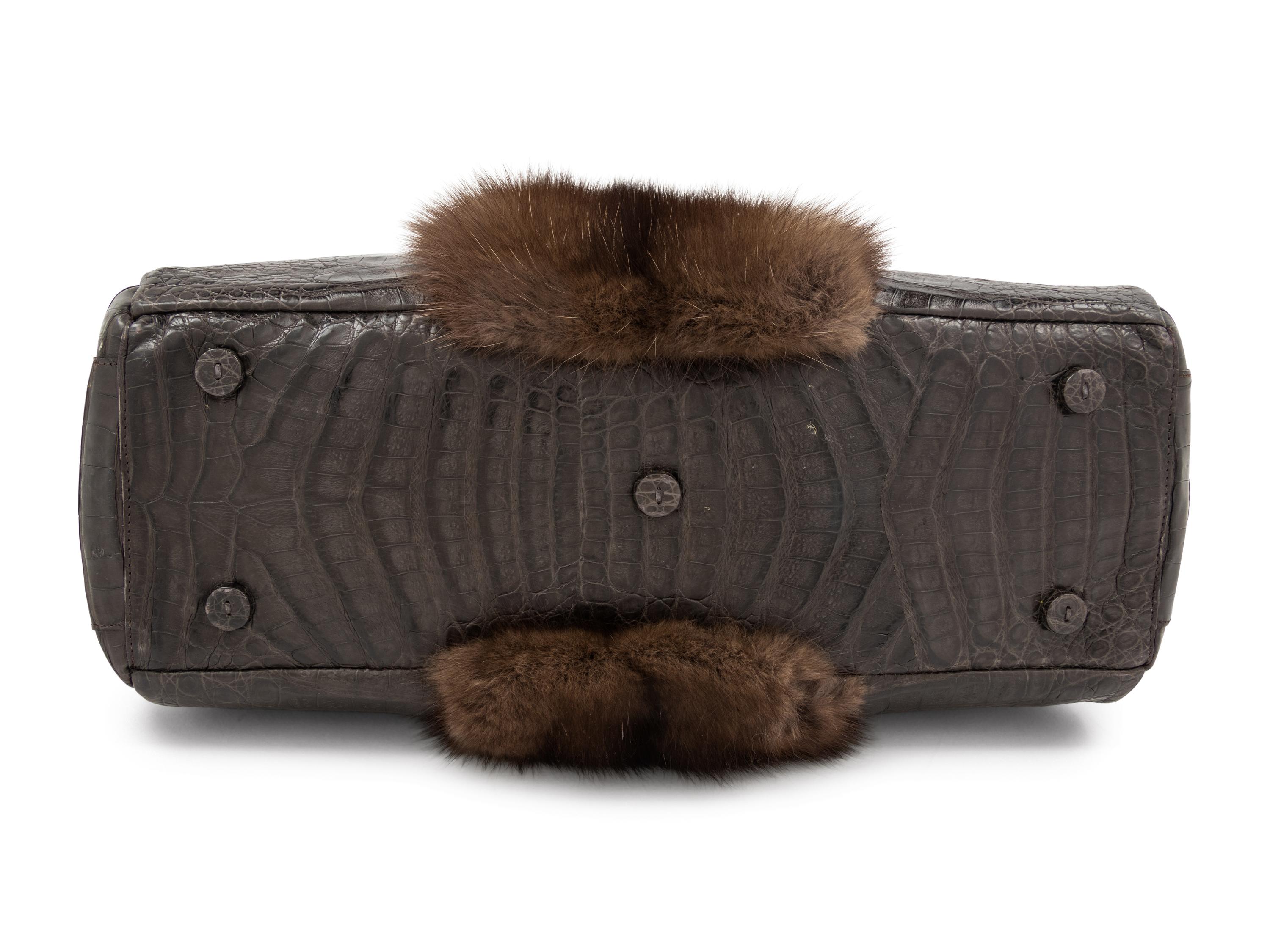 Nancy Gonzalez Sable and Crocodile Bag, 2000s — Retails now at Neiman Marcus for $3,060.00