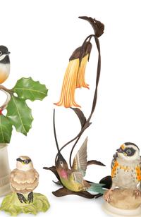 A Collection of Fourteen Porcelain Birds