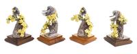 Two Pairs of Royal Worcester Porcelain Models of Birds Height of first 7 1/2 inches. — MODELED BY DOROTHY DOUGHTY