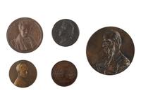 [EXONUMIA]. A group of presidential and Americana medals and tokens, comprising: