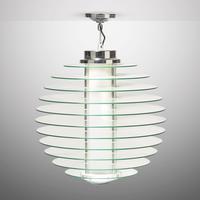 Three hanging lamps, model 0024, designed 1933, present lot c. 2000 Fontana Arte, Italy