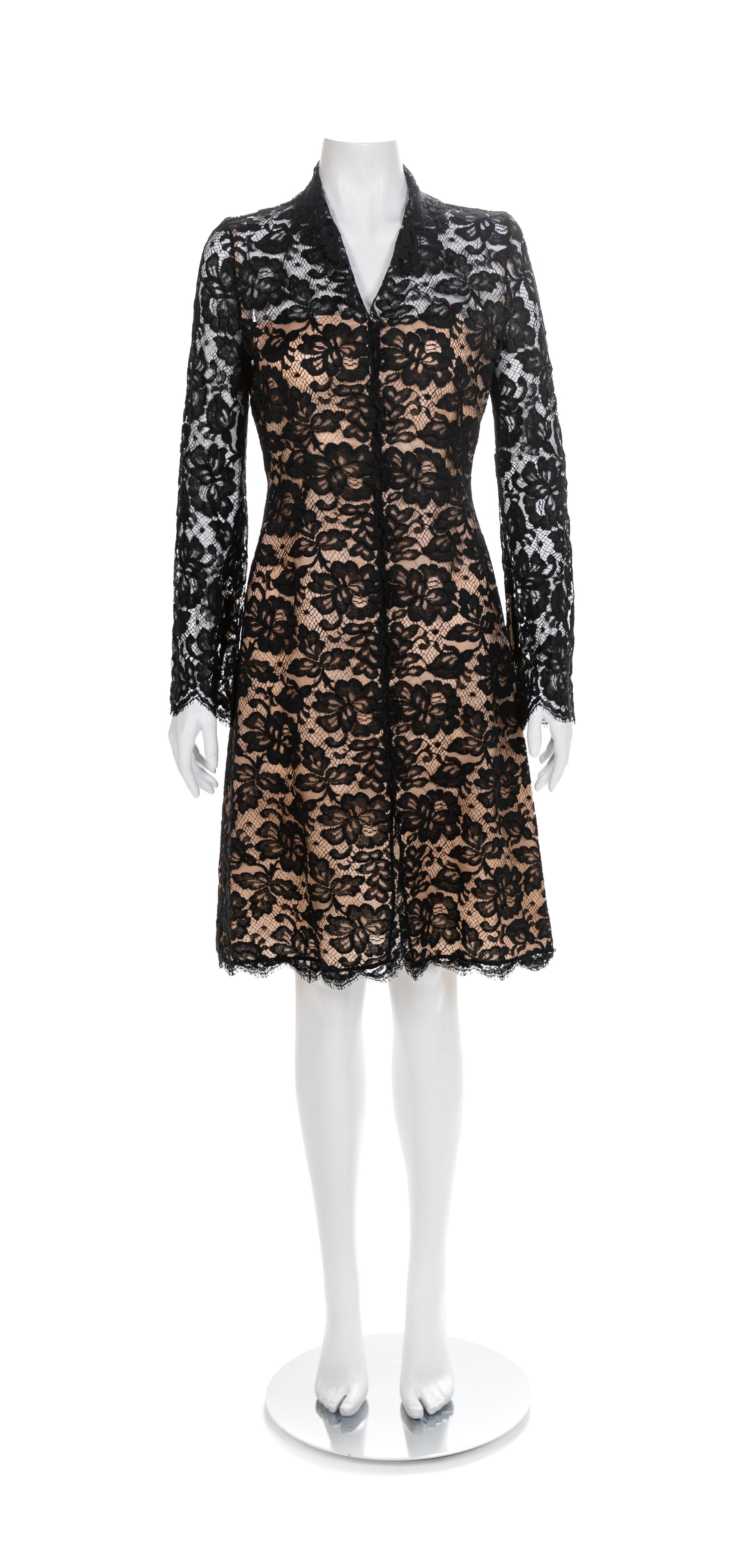 Sheer Black Lace Jacket, 2000s No size label