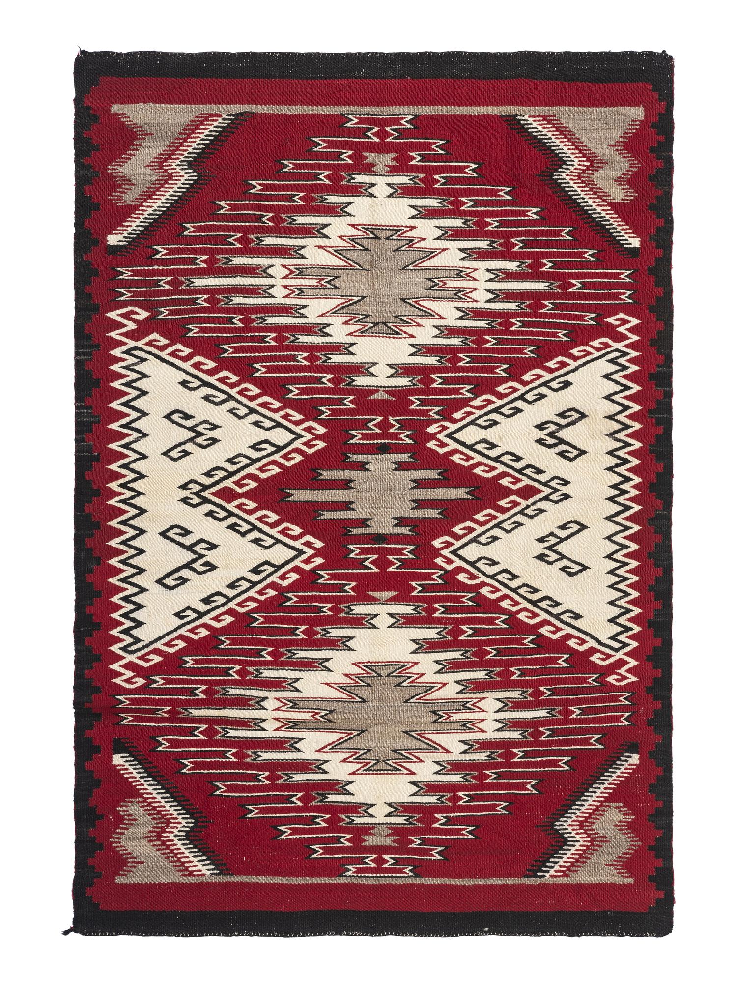 Navajo Red Mesa Outline Weaving / Rug