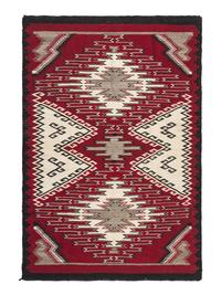 Navajo Red Mesa Outline Weaving / Rug