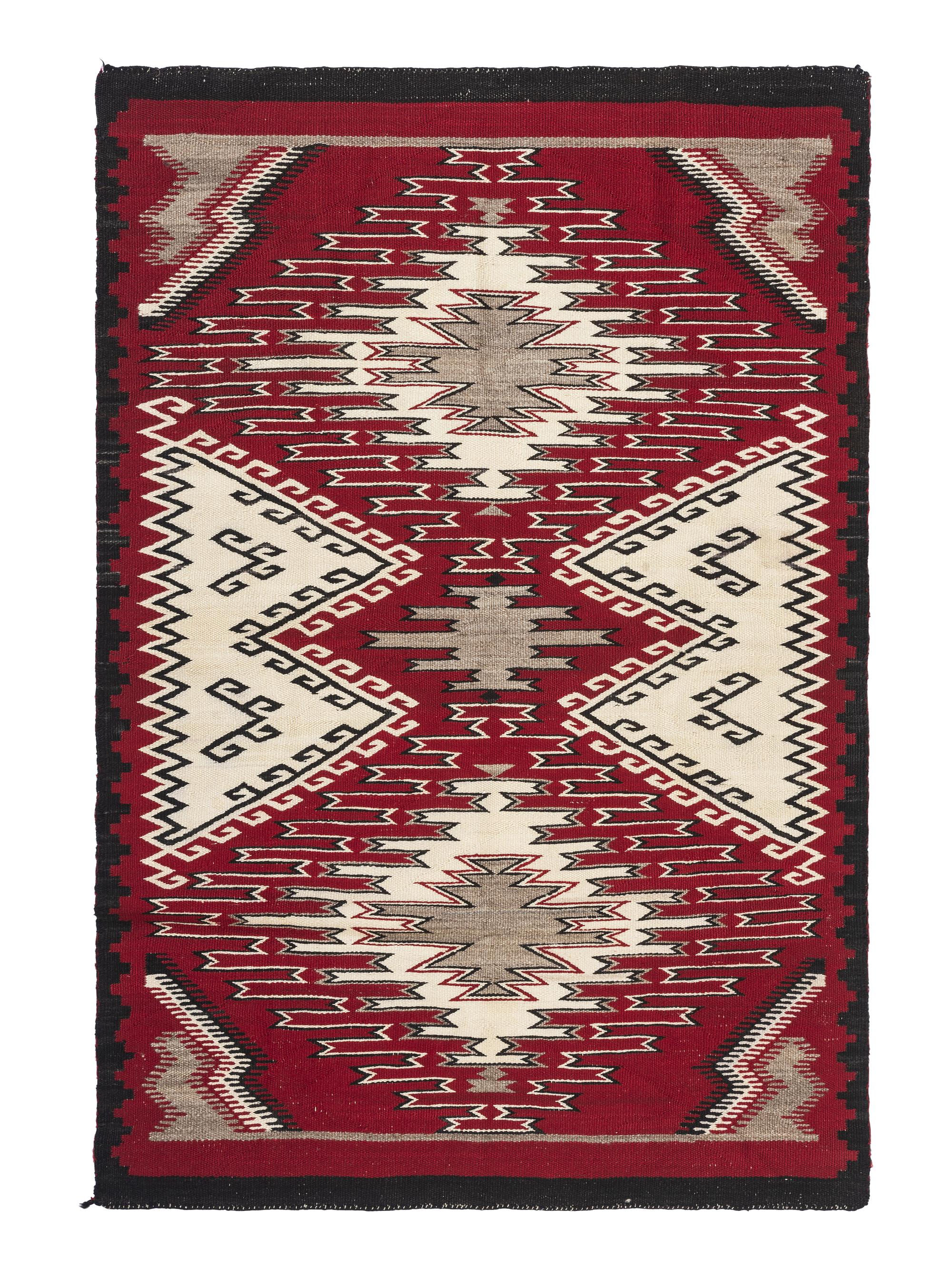 Navajo Red Mesa Outline Weaving / Rug