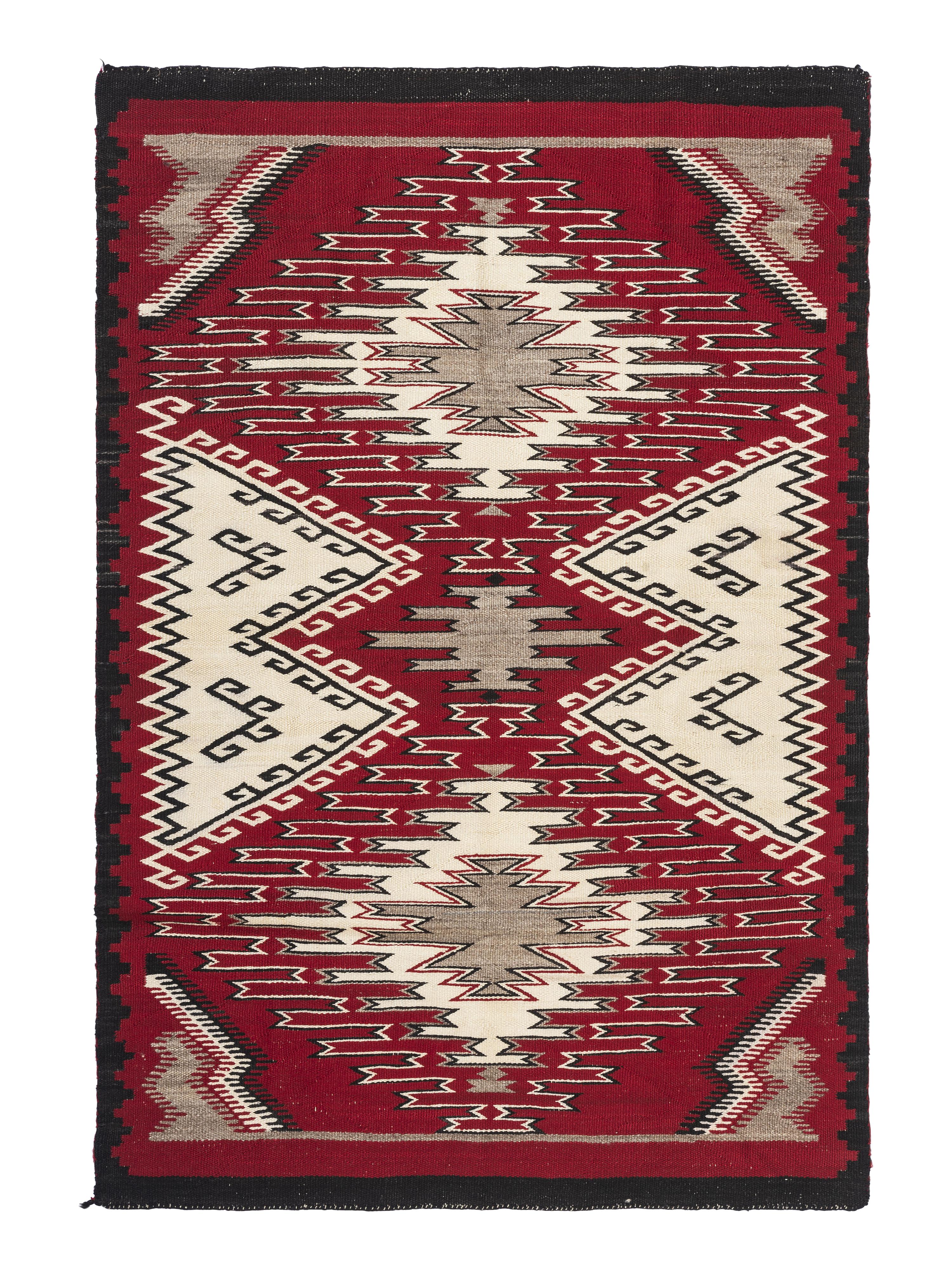 Navajo Red Mesa Outline Weaving / Rug