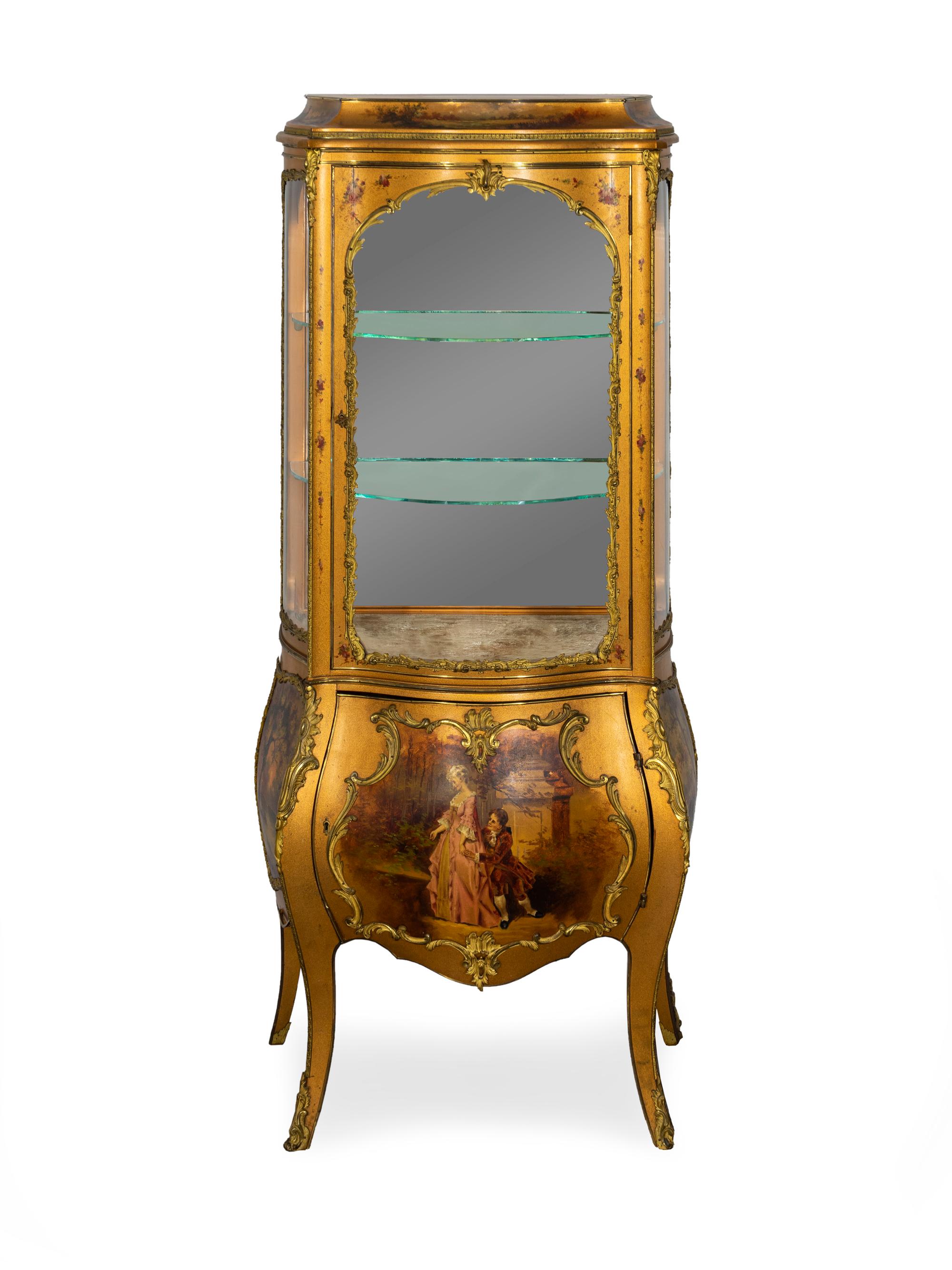 A Louis XV Style Vernis Martin Vitrine — 20TH CENTURY