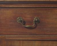 A George III mahogany secretary bookcase, late 18th century