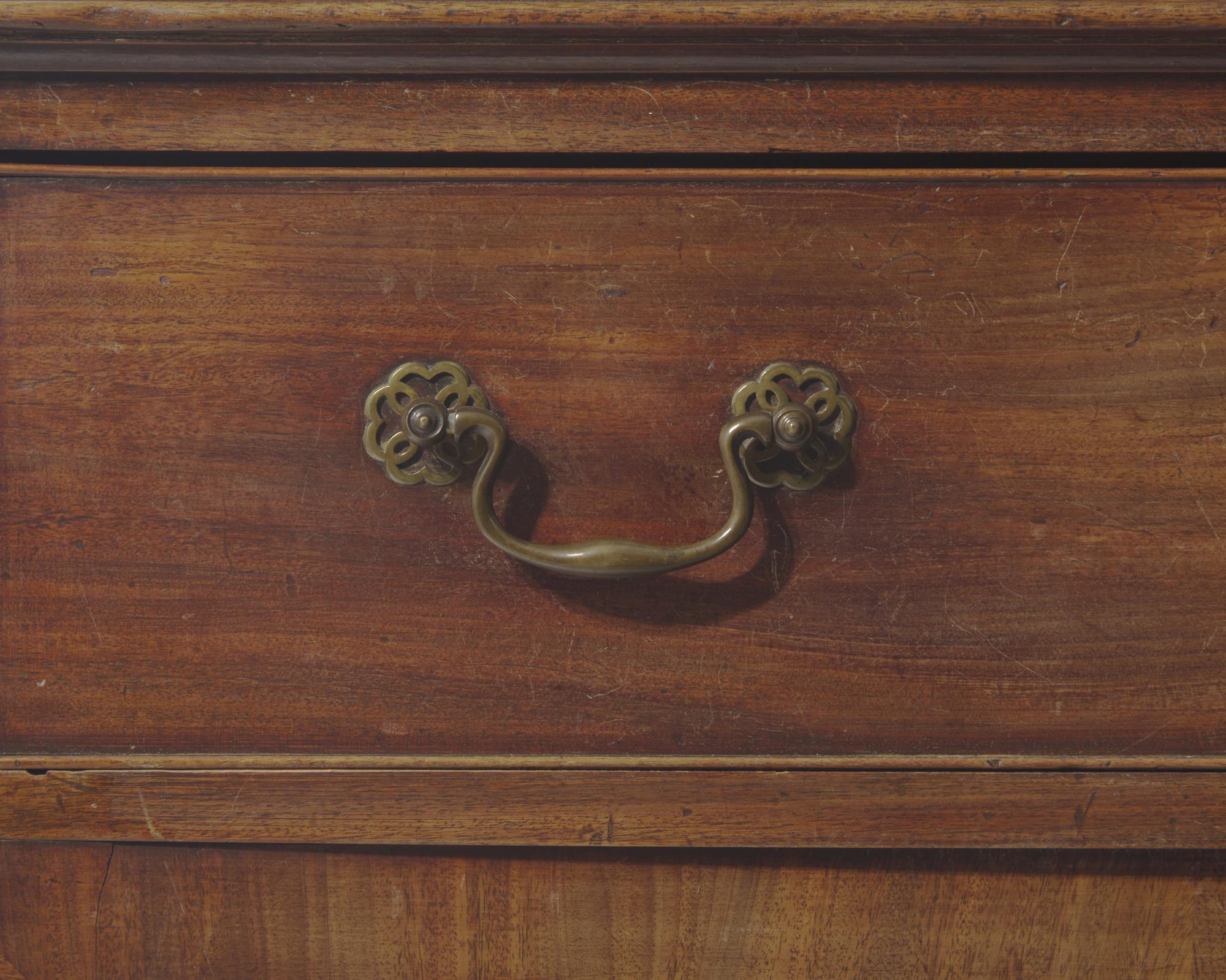 A George III mahogany secretary bookcase, late 18th century