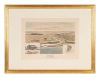 A group of 4 aquatint prints of Chicago by A. Ackermann and Son, Inc., comprising: