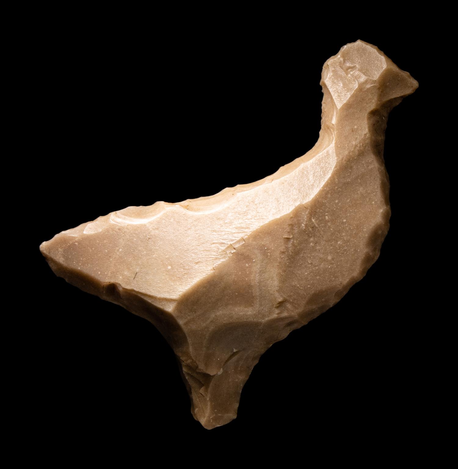 An Egyptian Flint in the Form of a Bird