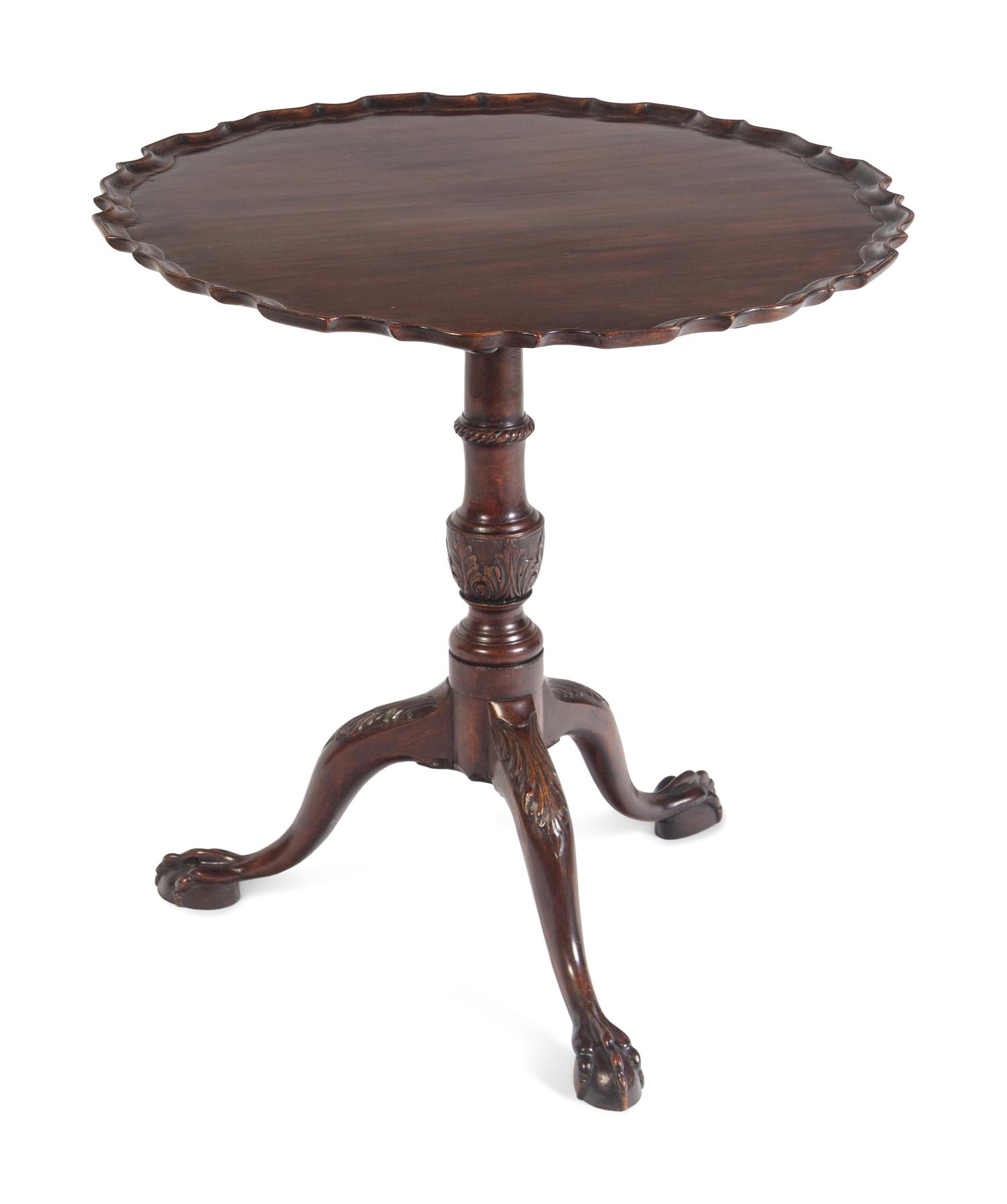 A George III Mahogany Tilt-Top Tea Table