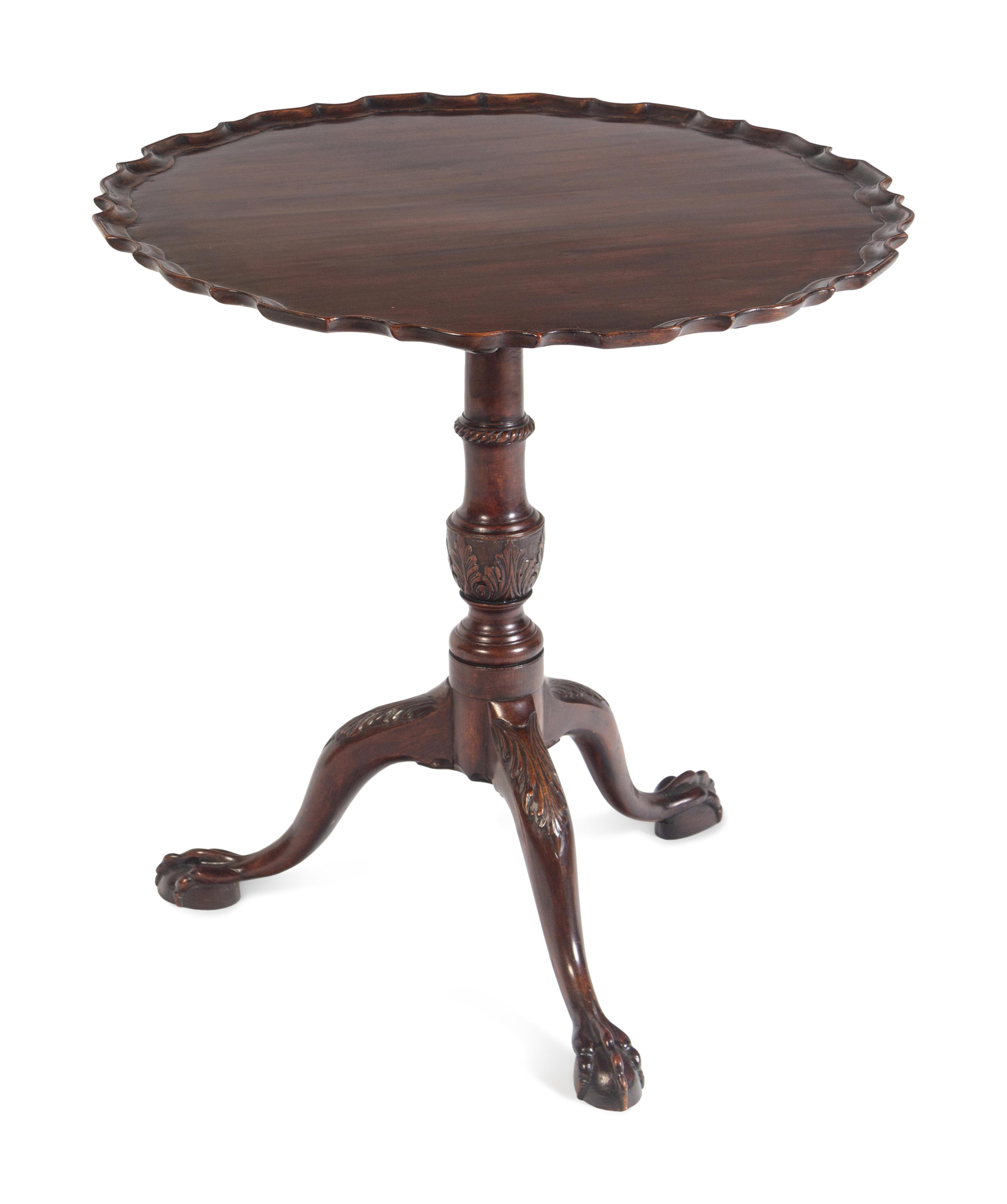 A George III Mahogany Tilt-Top Tea Table