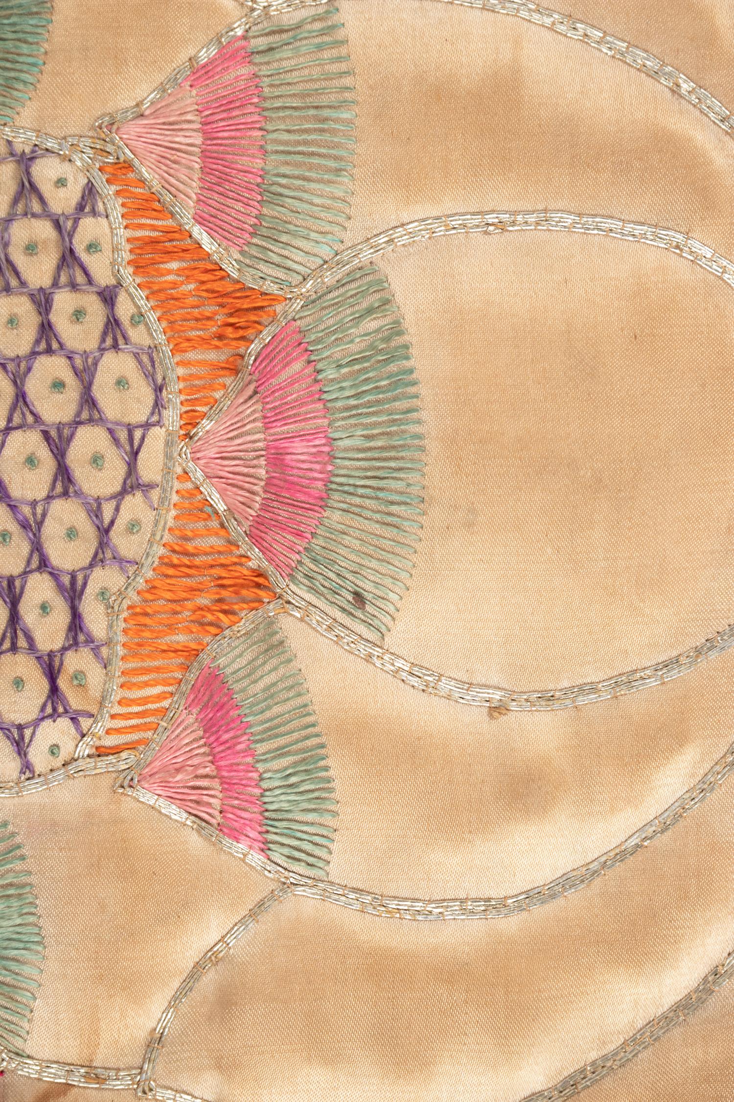 Five Chinese Theatrical Embroidered Silk Set Dressings