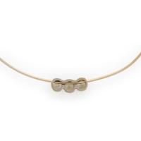 Diamond and Bicolor Gold Slide Pendant Necklace