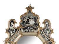 A Venetian Etched Glass Mirror