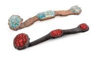 Two Hardwood Ruyi Scepters Length of larger 23 inches. — 20TH CENTURY