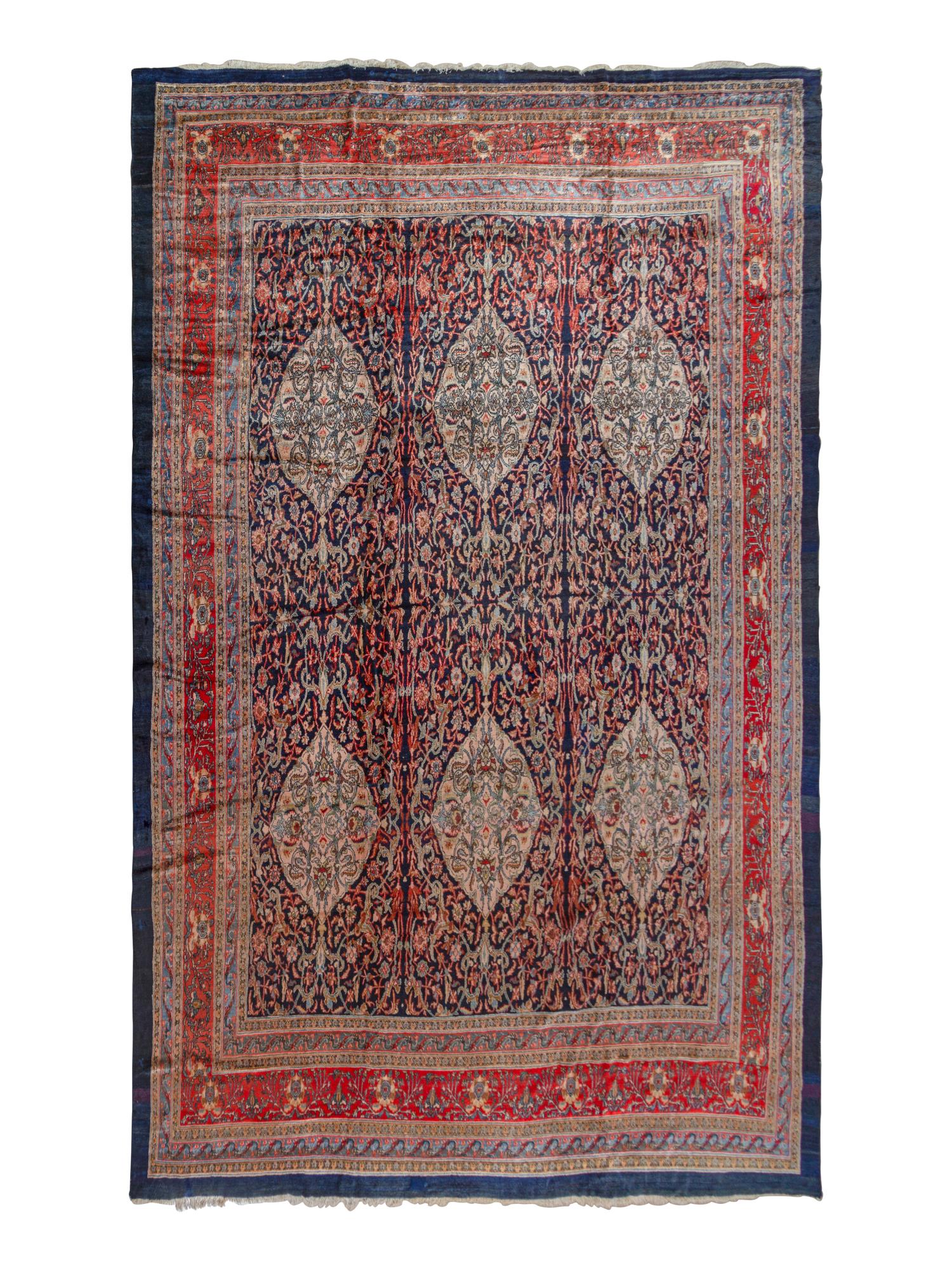 A Bibikabad Malayer Wool Rug