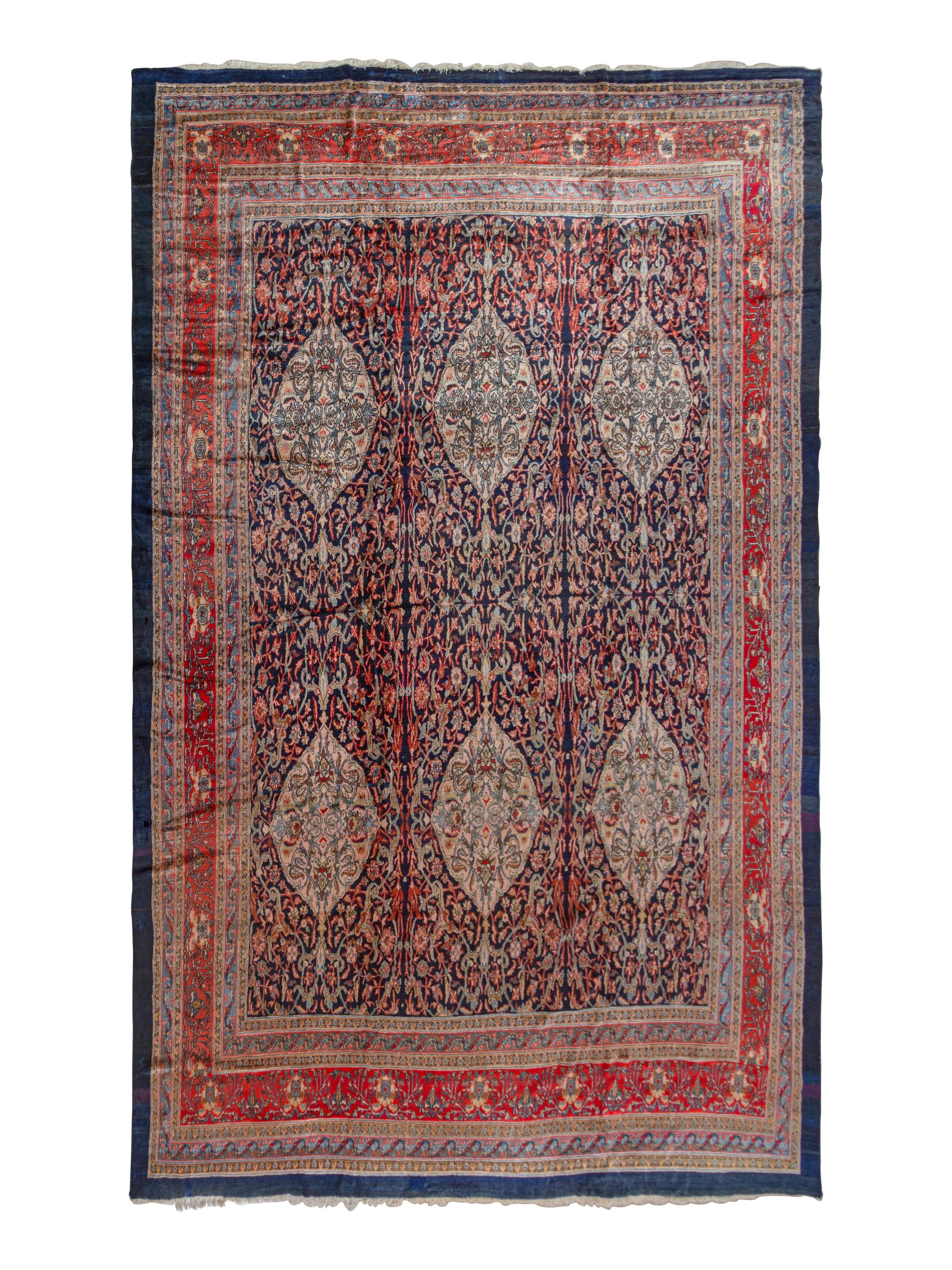 A Bibikabad Malayer Wool Rug