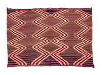 Navajo Late Classic Single Saddle Blanket