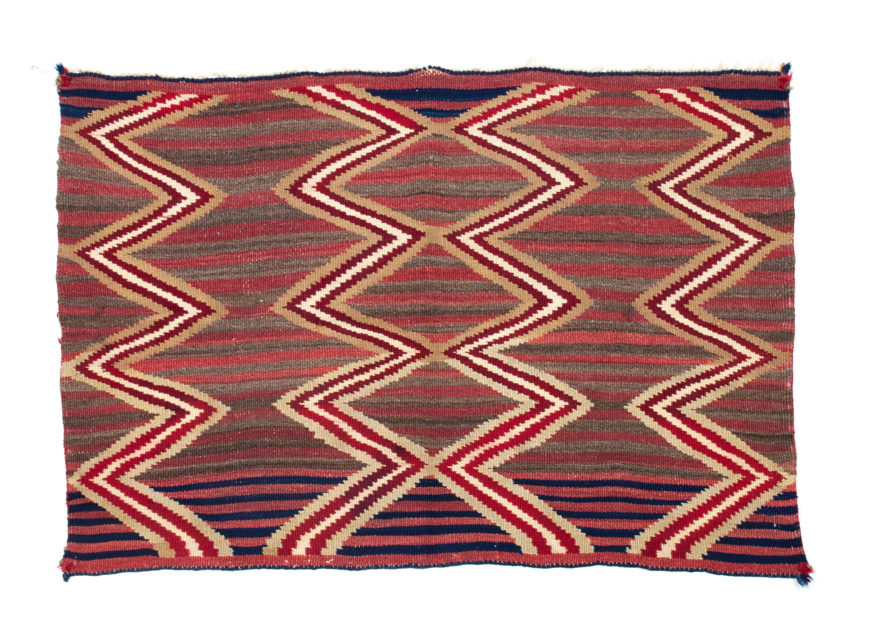 Navajo Late Classic Single Saddle Blanket