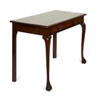 A Queen Anne Style Mahogany Writing Table