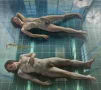 Two Models on Studio Floor , 1998