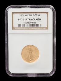 A United States 2001-W Eagle $10 Gold Proof