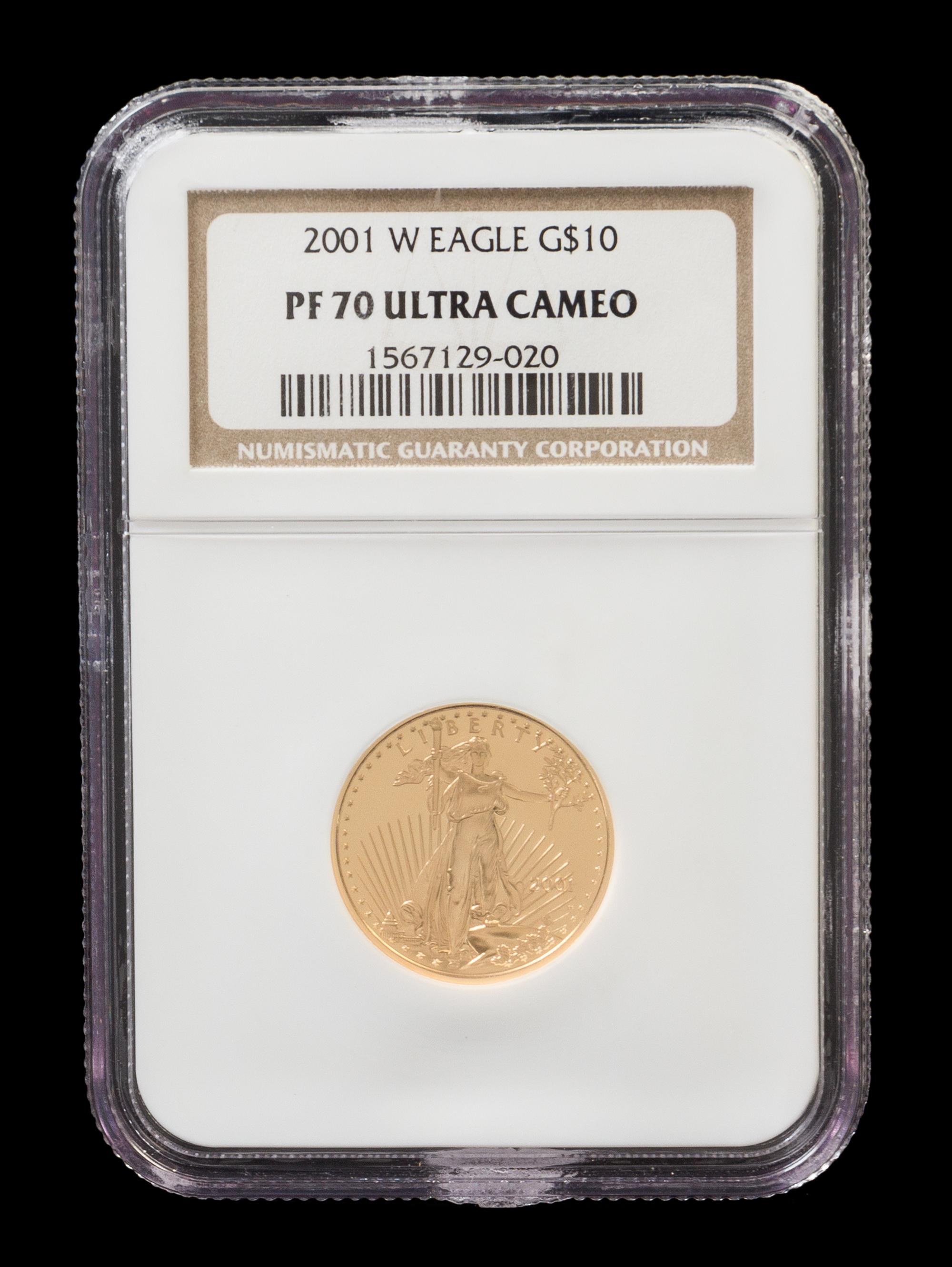 A United States 2001-W Eagle $10 Gold Proof