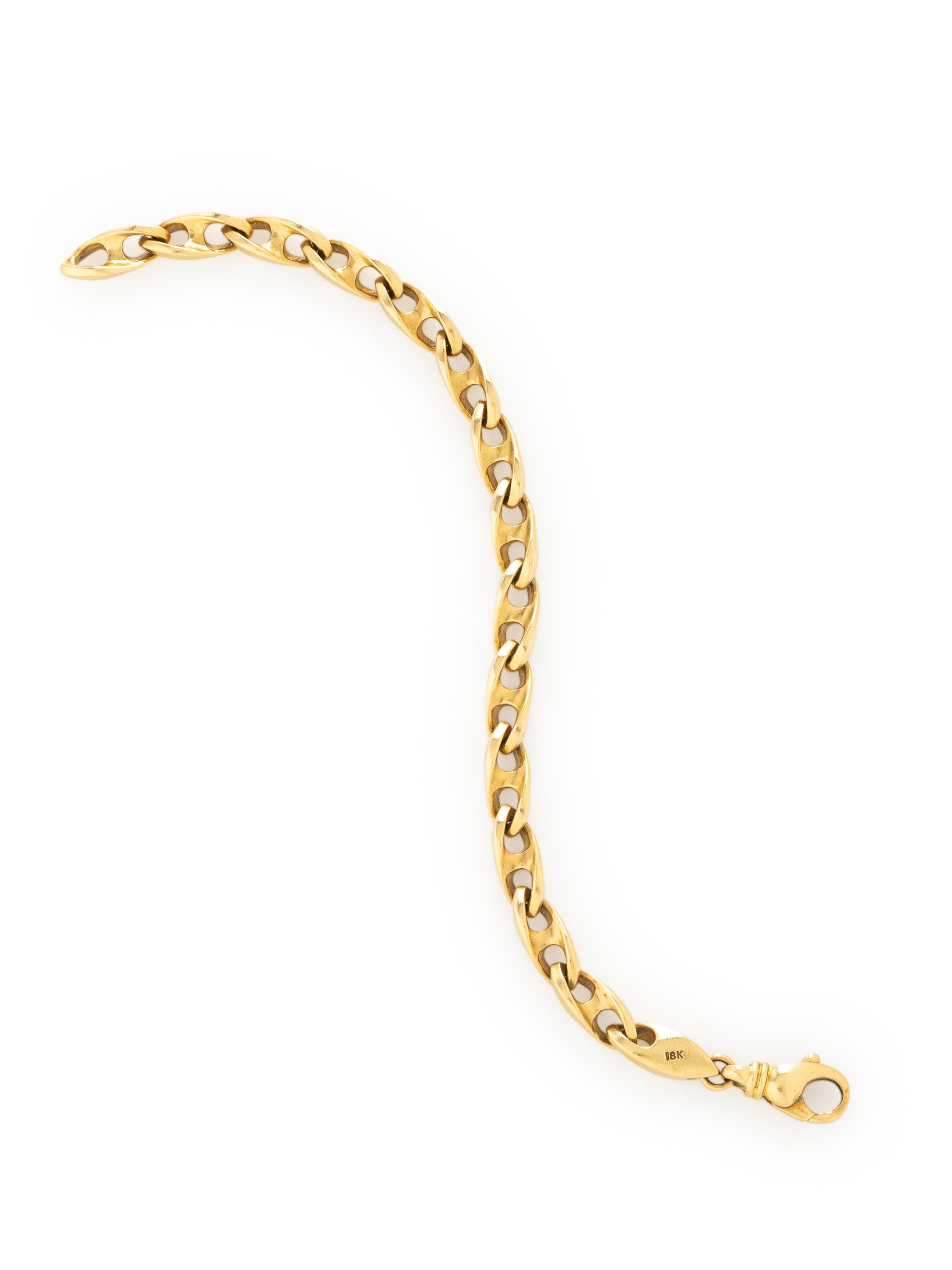 YELLOW GOLD LINK BRACELET