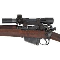 ** WWII-era Enfield R.O.F.M. No.4 Mk.1 Rifle in Sniper Configuration with Accessories and Scope
