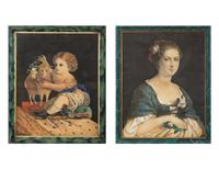 An Associated Pair of English Decoupage Pictures