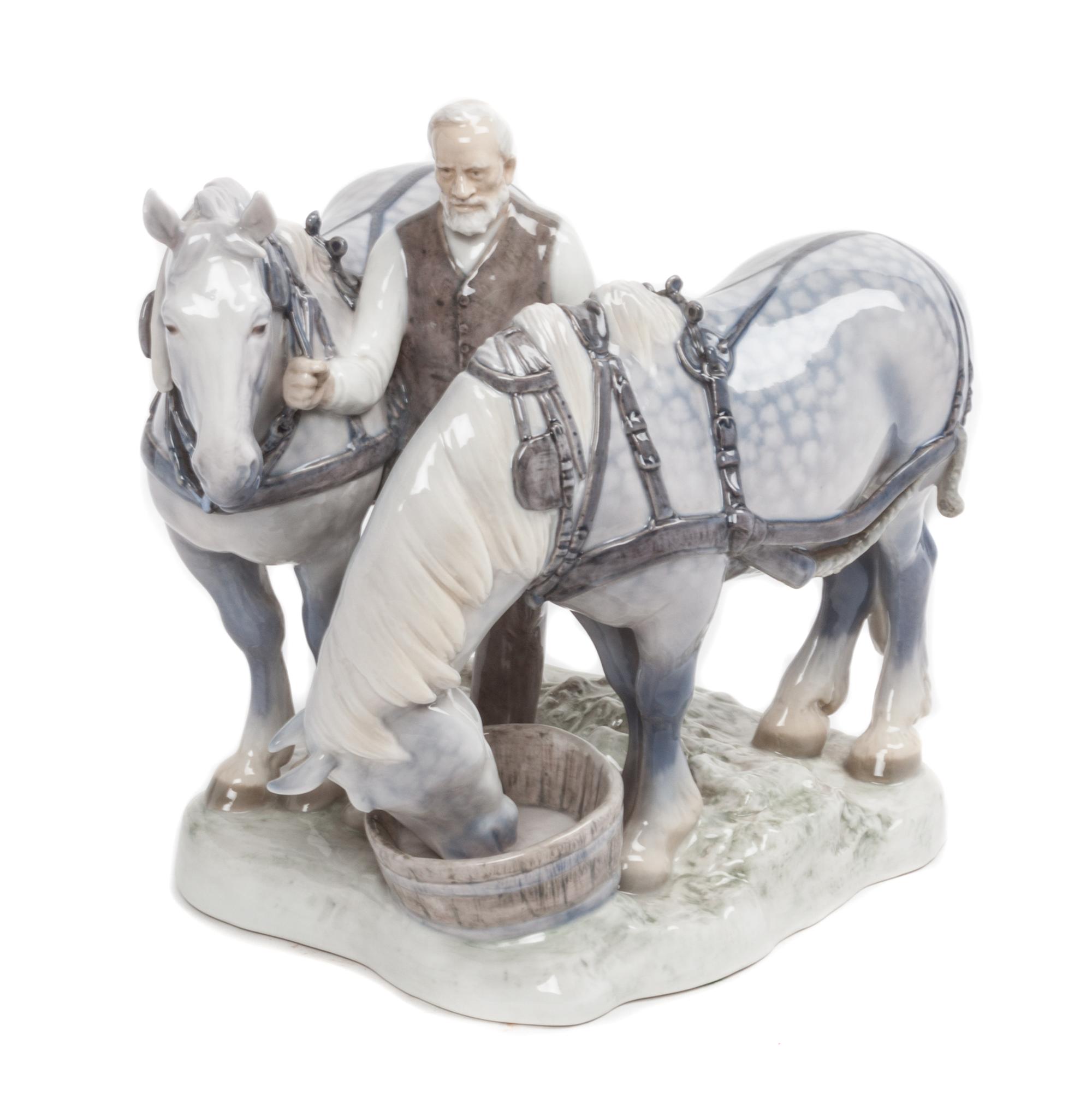 A Bing & Grondahl Porcelain Figural Group Height 9 3/4 inches. — 20TH CENTURY
