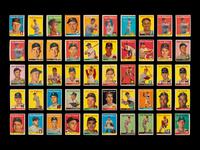 A Collection of 1958 Topps Baseball Cards Including Multiple Hall of Famers (95)