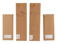 Two Pairs of Chinese Embroidered Silk Sleeve Bands