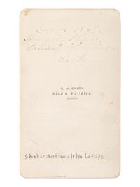 [TWAIN, Mark (1835-1910)]. The American Humorists. CDV featuring TWAIN, BILLINGS, & NASBY.
