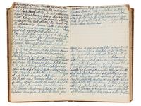 [EARLY PHOTOGRAPHY]. Manuscript diary of an itinerant portraiture artist, phrenology enthusiast, and daguerreotype experimentalist, documenting his daily endeavors in New York City and Albany. 1840.